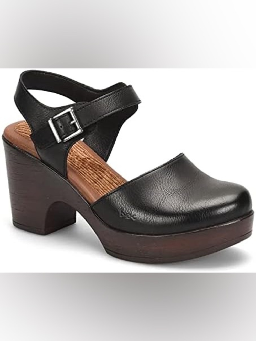 b.o.c. Born Concept Natasha Platform Slingback Clogs - Black size 6